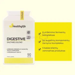 Maisto papildas HERBAVEL Digestive Enzymes Blend N90