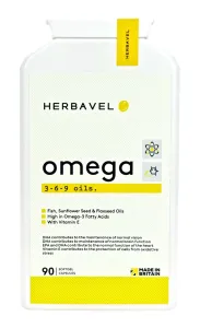 Maisto papildas HERBAVEL Omega 3-6-9 Oils N90