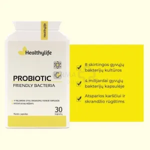 Maisto papildas HERBAVEL Probiotic Friendly Bacteria N30