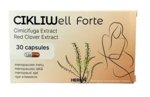 Maisto papildas HERBIN CIKLIWell Forte menopauzei kaps. N30