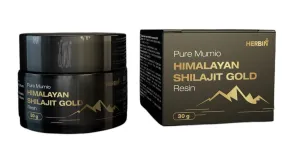 Maisto papildas HERBIN Išgrynintas Himalajų Mumio (Shilajit) Gold derva/pasta 30 g