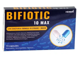 Maisto papildas HERBIN BIFIOTIC 10 MAX kapsulės N15