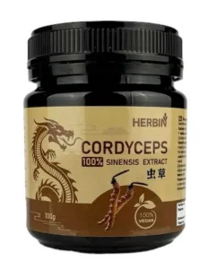 Maisto papildas HERBIN Kordicepso 100% ekstraktas (milteliai) 100g