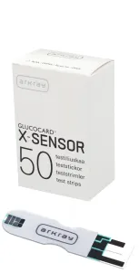 Gliukozės testų juostelės GLUCOCARD X-SENSOR N50