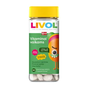 Maisto papildas LIVOL MULTI vaikams vaisių skonio tabletės N60