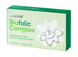 Maisto papildas LOTAMILE Biofolic complex kapsulės N30