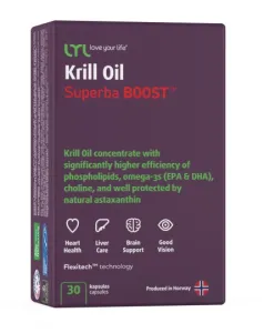 Maisto papildas LYL Krill oil superba BOOST kapsulės N30