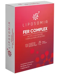 Maisto papildas LIPOSOMIA FER COMPLEX (Geležis) kapsulės N30