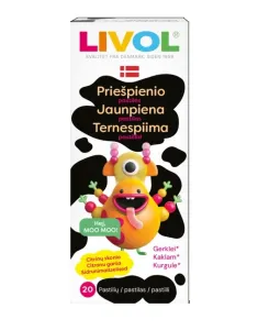 Maisto papildas LIVOL Priešpienio pastilės N20