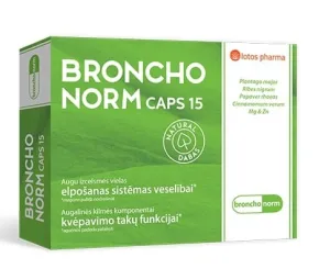 Maisto papildas Bronchonorm kapsulės N15