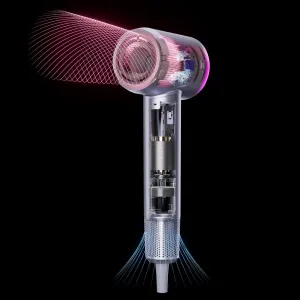 MH18 Skyworth Ultrasonic Hair Dryer, Silver Silver