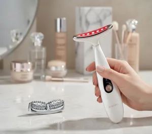 Beautifly LumaLift Pro LED Light Therapy Face and Neck Massager