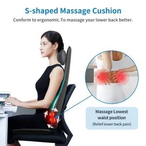 RENPHO Neck & Back Massage Cushion S Black