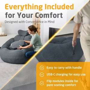 Medisana RS150 Bubble Sofa with Massage Dark grey