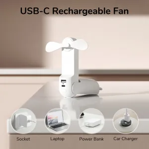 JisuLife Handheld Fan 8 White