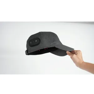 Lunni Red and Near-infrared Light Therapy Cap Grey Denim