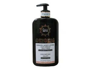 Kremas drėkinamasis pažeistiems plaukams su keratinu MOROCCAN SPA 400ml