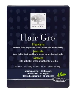 Maisto papildas NEW NORDIC Hair Gro kapsulės N60