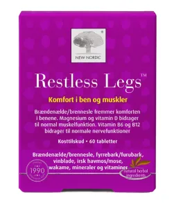 Maisto papildas NEW NORDIC Restless Legs tabletės N60