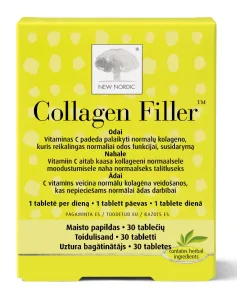 Maisto papildas NEW NORDIC Collagen Filler tabletės N30
