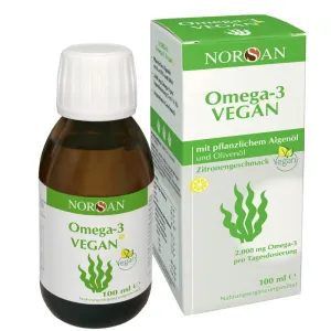 Maisto papildas NORSAN Omega-3 VEGAN citrinų skonio aliejus 100ml
