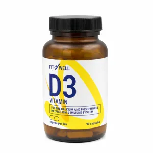 Fitnwell Vitamin D-3 2000IU 90 kaps.