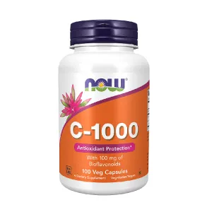 NOW C-1000 With Bioflavonoids 100 Veg. Capsules