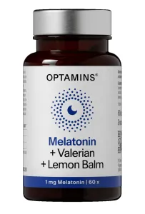 Maisto papildas OPTAMINS Melatonin + Valerian + Lemon Balm kapsulės N60