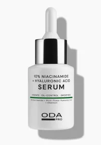ODA PRO 10 % niacinamido ir hialurono rūgšties serumas 30ml