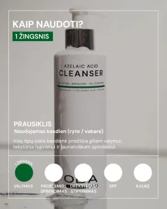 ODA PRO daugiafunkcinis prausiklis su azelaino rūgštimi 200ml