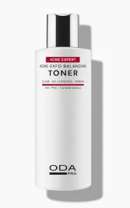 ODA PRO eksfolijuojantis ir balansuojantis tonikas riebiai ir spuoguotai odai 200ml