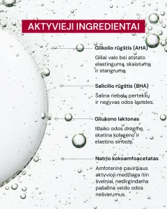 ODA PRO giliai valantis prausiklis su 7% glikolio rūgštimi 200ml