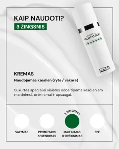ODA PRO maitinamasis apsauginis veido kremas su keramidais ir bičių vašku 50ml