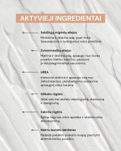 ODA PRO minkštinamasis pėdų kremas su 15% urea 50ml