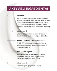 ODA PRO peptidų emulsija su retinoliu ir vitaminu C 50ml