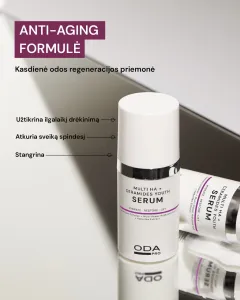 ODA PRO regeneruojantis serumas su keramidais ir hialurono rūgštimi 30ml