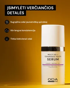 ODA PRO regeneruojantis serumas su keramidais ir hialurono rūgštimi 30ml