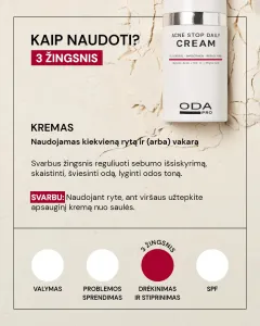 ODA PRO Spuoguotos odos kasdienis kremas 30ml