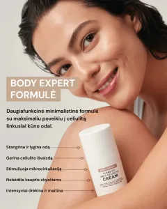 ODA PRO trigubo poveikio intensyviai šildantis anticeliulitinis kremas su kofeinu 200ml