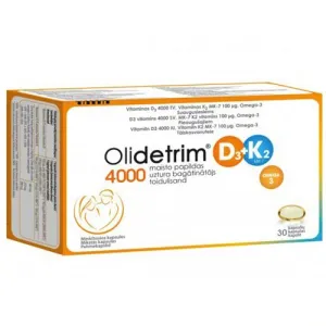 Maisto papildas Olidetrim Omega 4000 D3+K2 minkštosios kapsulės N30