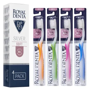 ROYAL DENTA minkštas dantų šepetėlis SILVER SOFT N4