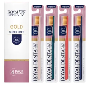 ROYAL DENTA ypač minkštas dantų šepetėlis GOLD SUPER SOFT N4