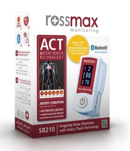 ROSSMAX SB210 pulsoksimetras su arterijų būklės patikra ir Bluetooth®
