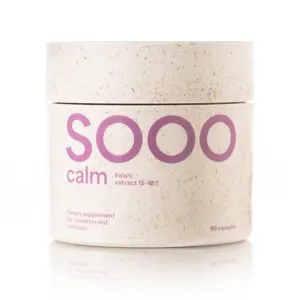Maisto papildas SOOO calm: Reishi ekstraktas 15-18:1 350mg kapsulės N90