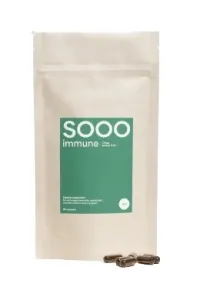 Maisto papildas SOOO immune: Chaga ekstraktas 9-11:1 35 mg kapsulės N90 (papildymas)