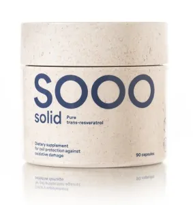 Maisto papildas SOOO solid: Trans-resveratrolis 99.42% grynumo 350mg kapsulės N90
