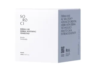 SOROCI Derma Lab Herbal raminamieji toniko diskeliai (80 diskelių) 150ml