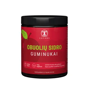 SAPIENS maisto papildas Obuolių sidro guminukai N60