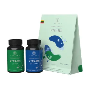 SAPIENS maisto papildas Multivitaminų kompleksas vyrams (Rytas + Vakaras) tabletės N60