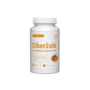 SAPIENS maisto papildas Ciberžolė su juodaisiais pipirais PRO kapsulės N90